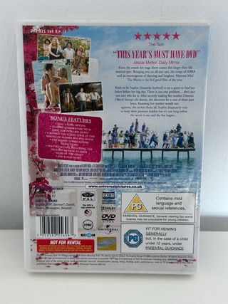 DVD Mamma Mia! The movie Versión UK