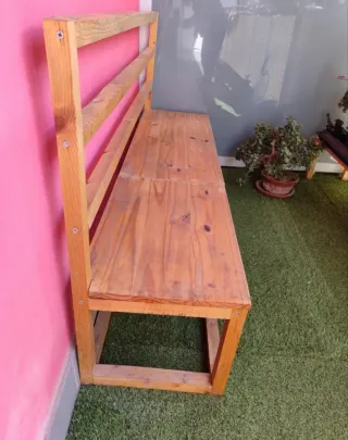 Banco de madera para terraza