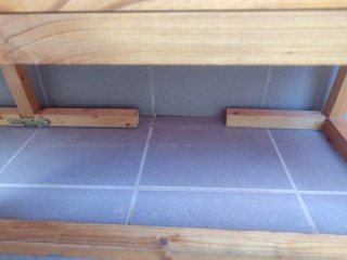 Banco de madera para terraza