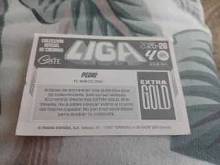 Cromo Pedri FC Barcelona Extra Gold