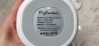 Calienta biberones portátil Mybambini's