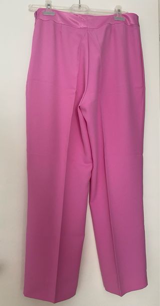 Conjunto pantalón, top y blazer rayas