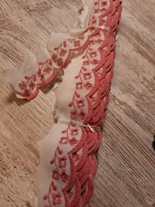 Tira bordada vintage 13,80m