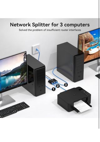 Divisor Ethernet 1000 Mbps