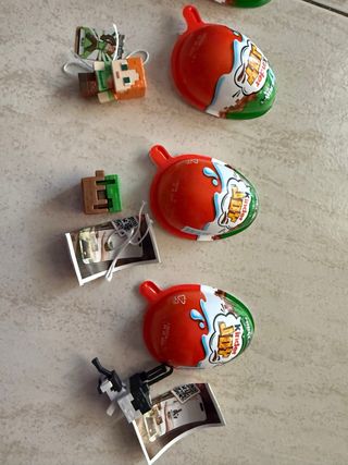 Muñecos Minecraft  Kinder Joy