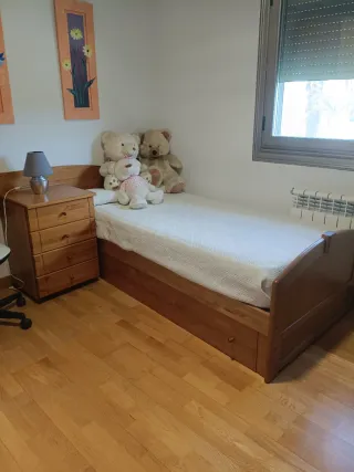Dormitorio de madera