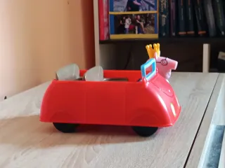 Coche musical Peppa Pig  + Papá Pig Rey