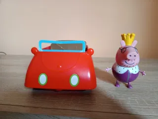 Coche musical Peppa Pig  + Papá Pig Rey