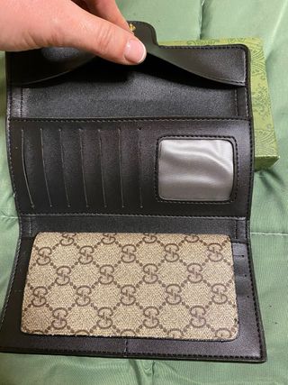 Portafoglio Beige e Oro