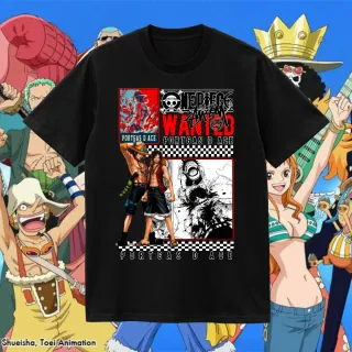 Camisetas One piece diferentes modelos