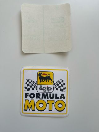 Dos pegatinas Agip Formula Moto