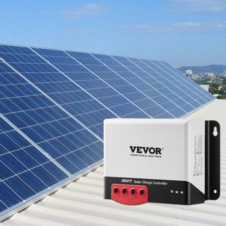 Controlador de Carga Solar MPPT de 50A, Entrada DC Automática de 12V / 24V, Regulador de Carga de Panel Solar con Módulo Bluetooth, Eficiencia de Carga del 98% para Carga de Baterías Selladas (AGM...