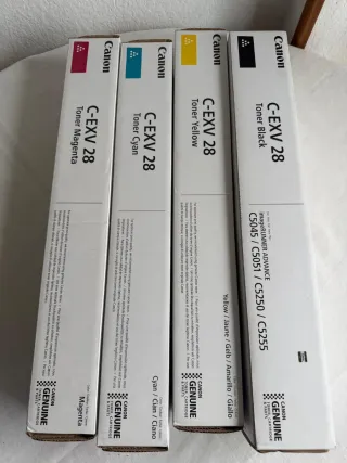 Lote 4 Tóner Canon C-EXV 28 imageRUNNER