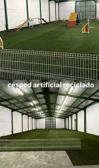 Césped artificial reciclado