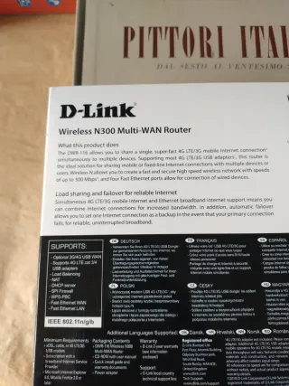 Router D-Link Wireless N300 Multi-WAN 4G LTE DWR