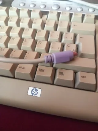 Teclado HP Beige/Gris