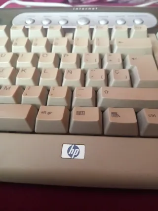 Teclado HP Beige/Gris