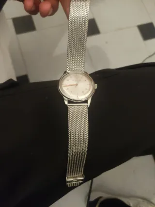 Reloj Melbourne Plata y Blanco