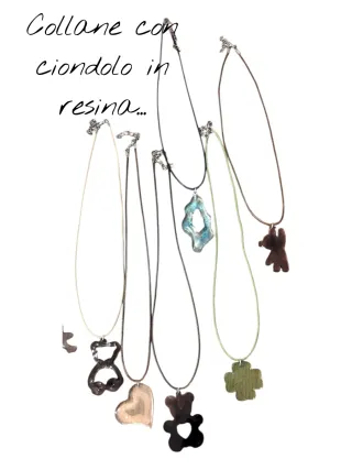 Bracciale e orecchini in resina UV