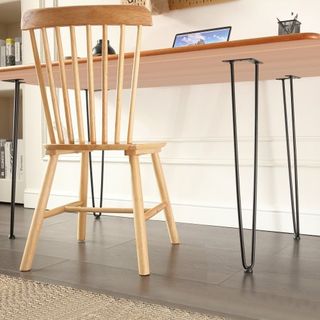 Gambe per mobili in pelo da 711.2MM, progetti fai-da-te per la casa, per comodini, tavolini, scrivanie, capacità di carico 226.8KG con protezioni in gomma per pavimenti, gambe da tavolo...