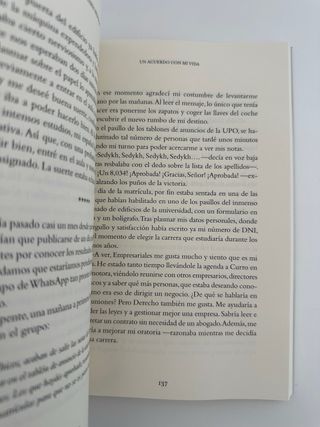 Libro Un acuerdo con mi vida