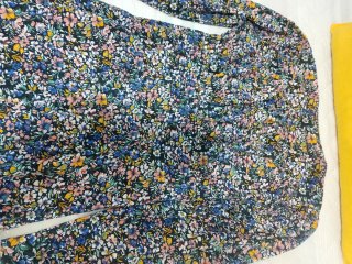 Vestido largo estampado flores
