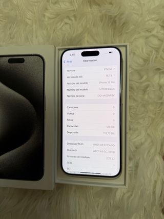 iPhone 15Pro 128GB Plata
