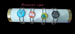 Collana farfalla resina glitterata
