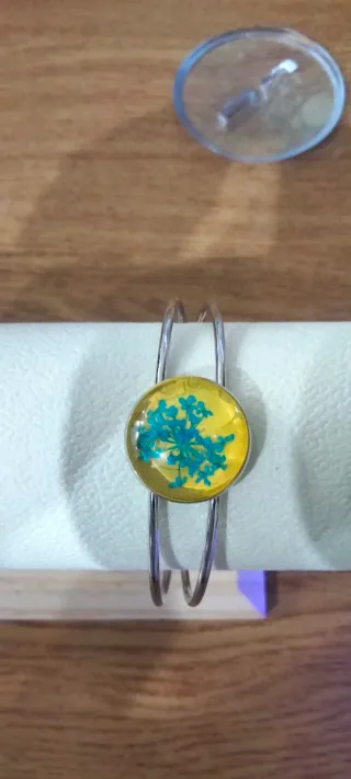 Collana farfalla resina glitterata