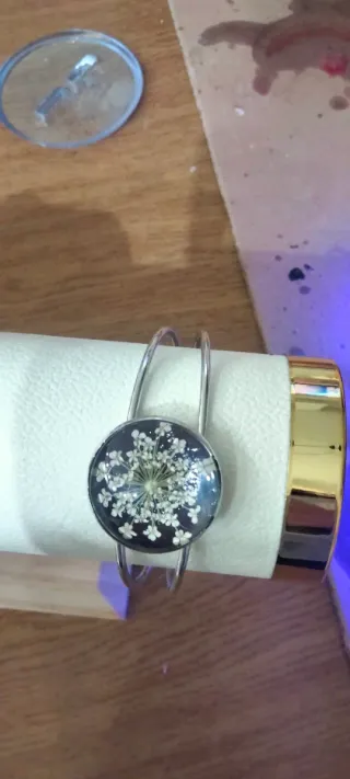 Collana farfalla resina glitterata