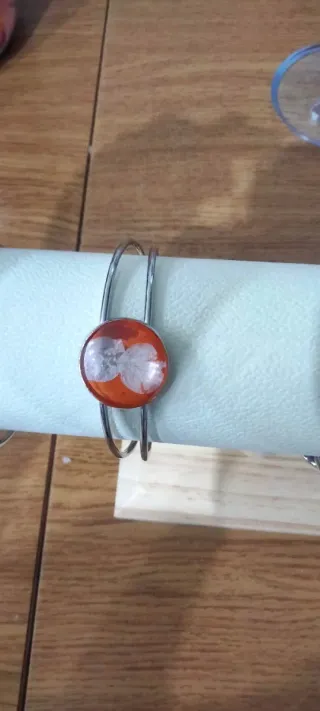 Collana farfalla resina glitterata