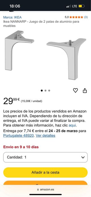 8 Patas Ikea Nannarp