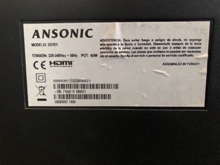 Televisión Ansonic 32 Negra
