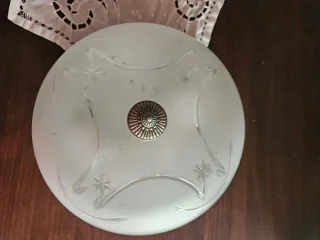 Plafón techo antiguo cristal y metal