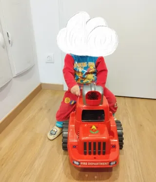 Camión de Bomberos Rojo se puede utilizar andador