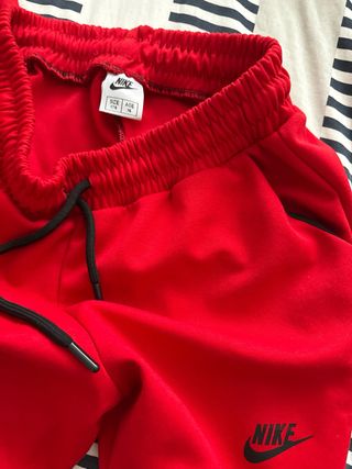 Nike Tech Fleece Pantalones Rojos