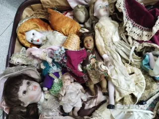 Lote Muñecas Porcelana Antiguas