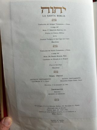 Santa Biblia Carroggio