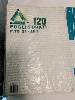 3 risme fogli 120 F.TO 21x29,7 Nuovi.
