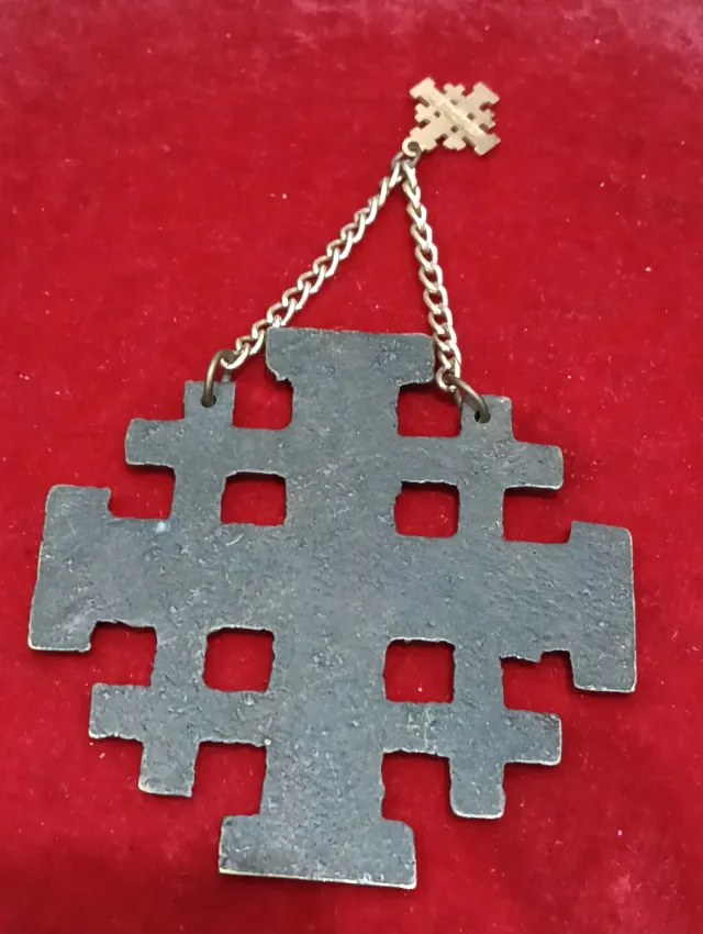 Cruz de Jerusalén Bronce Pequeña