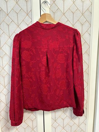 Blusa Salsa Jeans Jacquard Roja Talla S