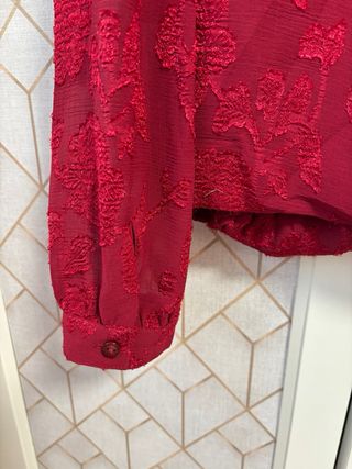 Blusa Salsa Jeans Jacquard Roja Talla S