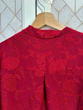 Blusa Salsa Jeans Jacquard Roja Talla S