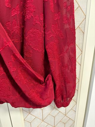 Blusa Salsa Jeans Jacquard Roja Talla S