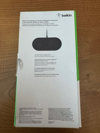 Base Carga Inalámbrica Doble Belkin 10W