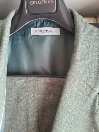 Traje CELOPMAN verde L (solo 1 puesta)