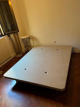 Pack Colchón + Base tapizada con patas 150x190 cm