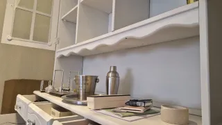 Alacena blanca 130x44x198