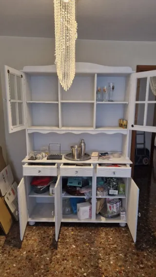 Alacena blanca 130x44x198