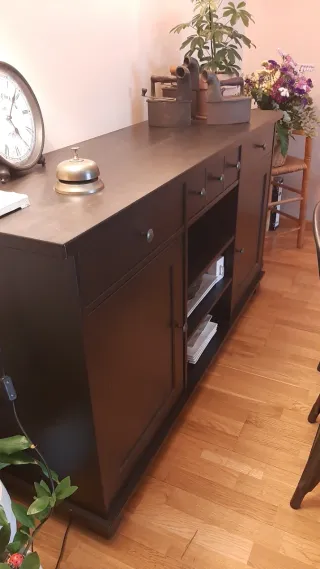 Conjunto Muebles Comedor IKEA HEMNES Negro